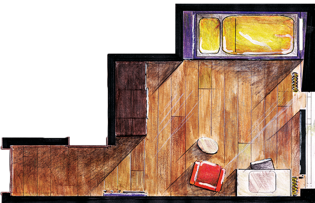 Visualisierung Einzelzimmer Hotel